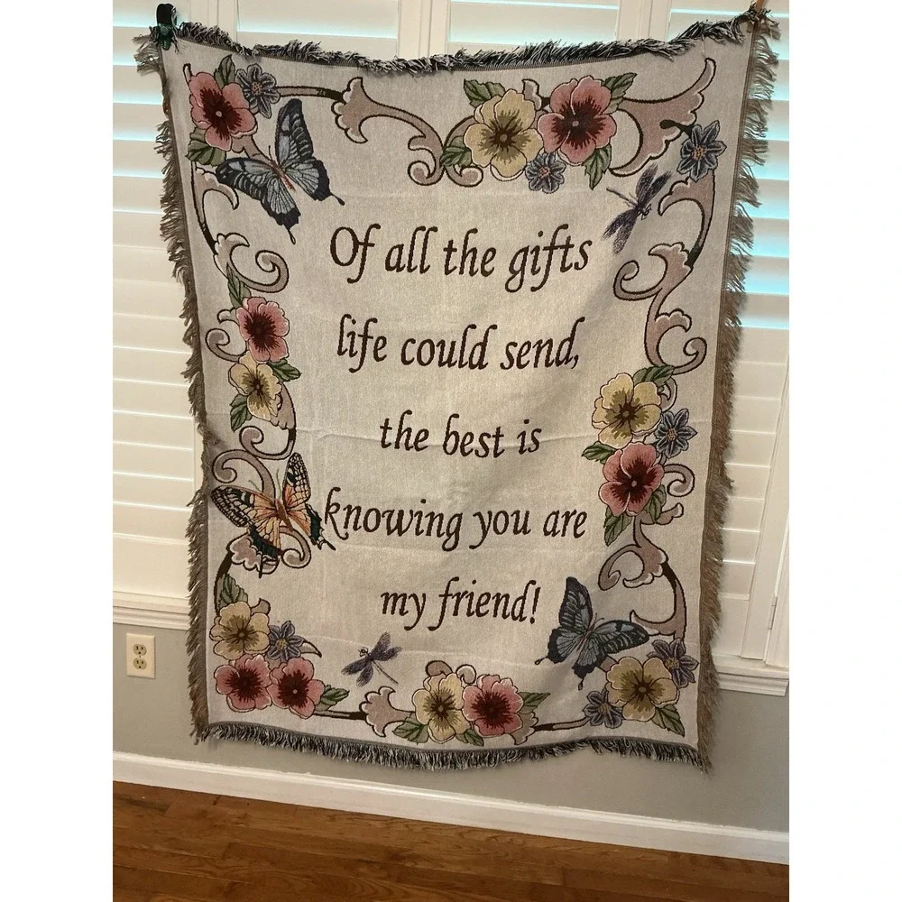 Beautiful My Friend Throw Blanket Collections Etc Grannycore